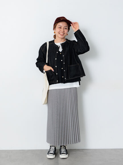 【選べる着丈】アソートプリーツスカート(オフホワイト/ブラック/ベージュ/ブラウン)|Lugnoncure(ルノンキュール)通販