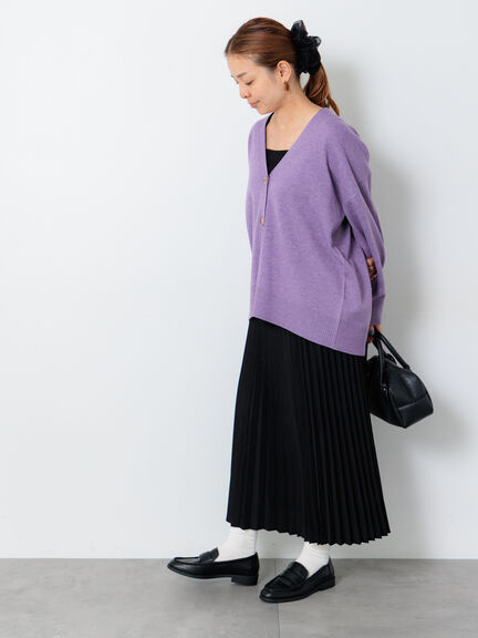 【選べる着丈】アソートプリーツスカート(オフホワイト/ブラック/ベージュ/ブラウン)|Lugnoncure(ルノンキュール)通販