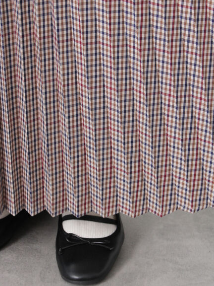 【選べる着丈】アソートプリーツスカート(オフホワイト/ブラック/ベージュ/ブラウン)|Lugnoncure(ルノンキュール)通販