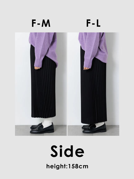 【選べる着丈】アソートプリーツスカート(オフホワイト/ブラック/ベージュ/ブラウン)|Lugnoncure(ルノンキュール)通販