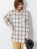チェックオーバーシャツ(オフホワイト)|Lugnoncure(ルノンキュール)通販