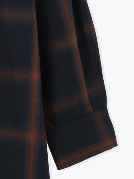 チェックオーバーシャツ(オフホワイト/ネイビー)|Lugnoncure(ルノンキュール)通販