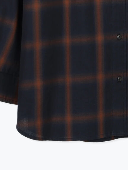 チェックオーバーシャツ(オフホワイト/ネイビー)|Lugnoncure(ルノンキュール)通販