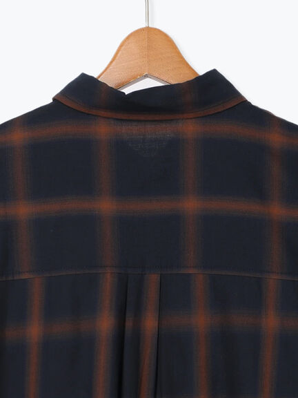 チェックオーバーシャツ(オフホワイト/ネイビー)|Lugnoncure(ルノンキュール)通販