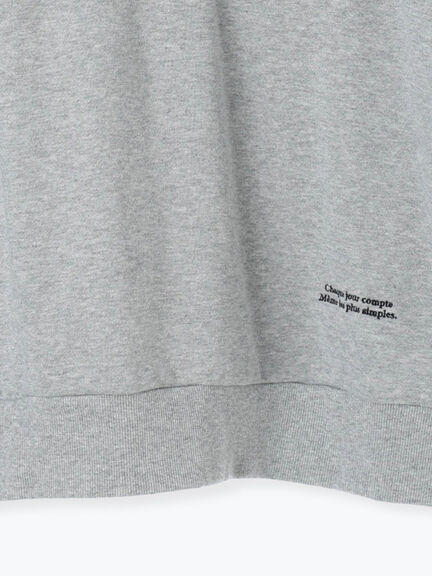 フラワープリントスウェットプルオーバー(グレー/ベージュ/パープル)|Lugnoncure(ルノンキュール)通販