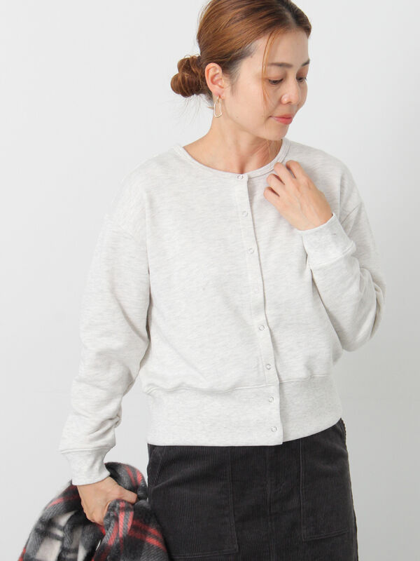 リングドット裏毛カーディガン(キナリ)|Lugnoncure(ルノンキュール)通販