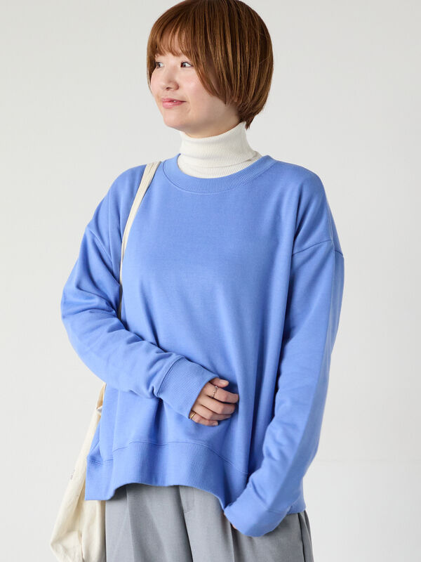 リラックス裏毛スウェット(ブルー)|Lugnoncure(ルノンキュール)通販