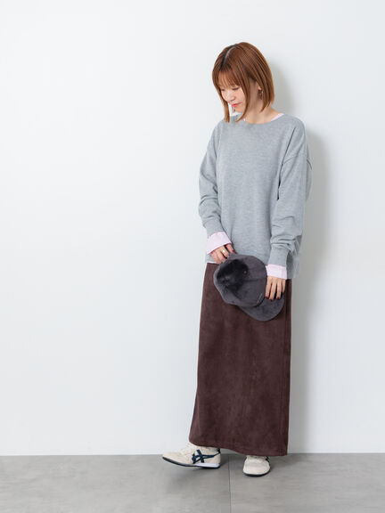 リラックス裏毛スウェット(グレー/チャコールグレー/ブルー/キナリ)|Lugnoncure(ルノンキュール)通販