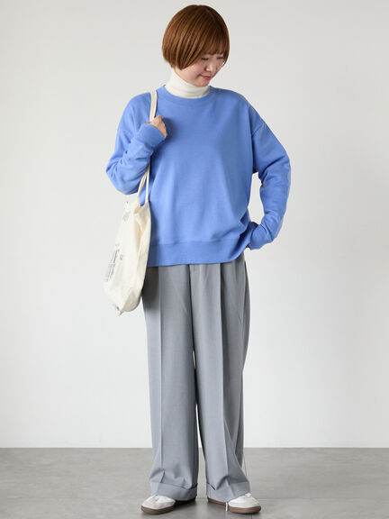リラックス裏毛スウェット(グレー/チャコールグレー/ブルー/キナリ)|Lugnoncure(ルノンキュール)通販