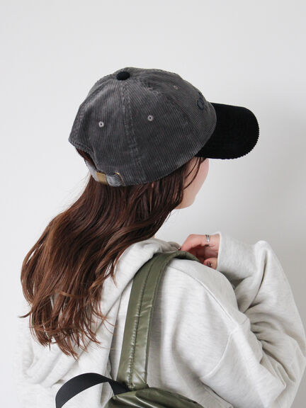 ウォッシュ加工コーデュロイキャップ(グレー/ブラック/ベージュ)|ehka sopo(エヘカソポ)通販
