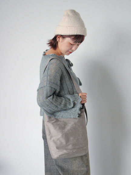 ビジュー付きニットキャップ(グレー/ブラック/キナリ)|ehka sopo(エヘカソポ)通販