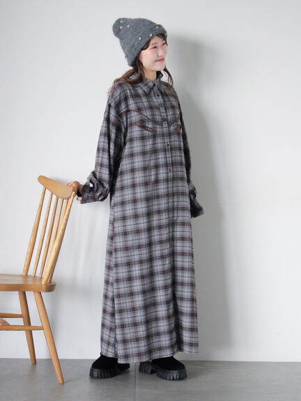 ビジュー付きニットキャップ(グレー/ブラック/キナリ)|ehka sopo(エヘカソポ)通販