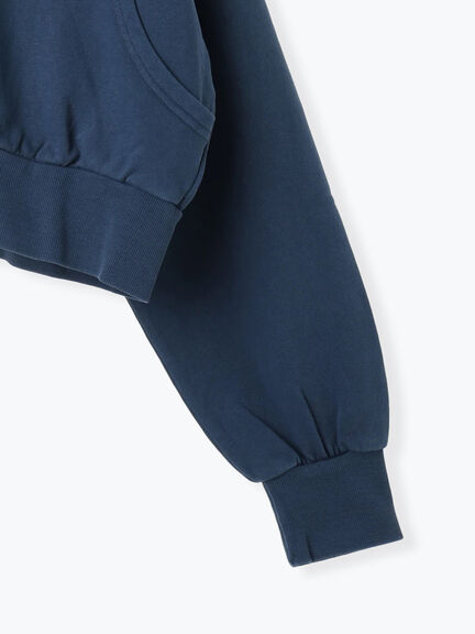 ショート丈ジップパーカー(チャコールグレー/モカ/グリーン/ネイビー/キナリ)|ehka sopo(エヘカソポ)通販