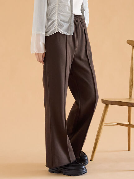 フレアスウェットパンツ(グレー/ブラウン/キナリ)|ehka sopo(エヘカソポ)通販