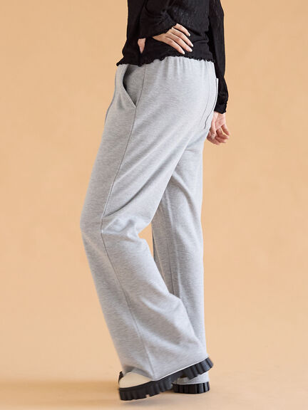 フレアスウェットパンツ(グレー/ブラウン/キナリ)|ehka sopo(エヘカソポ)通販