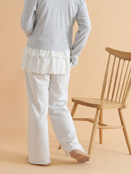 フレアスウェットパンツ(グレー/ブラウン/キナリ)|ehka sopo(エヘカソポ)通販