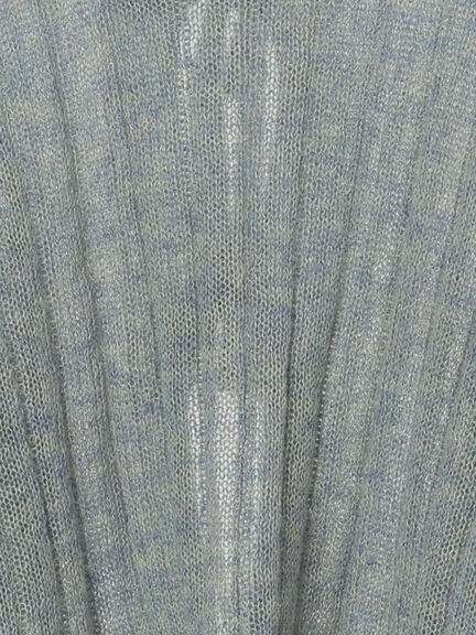 メローリボンカーディガン(グレー/ブルー/キナリ)|ehka sopo(エヘカソポ)通販