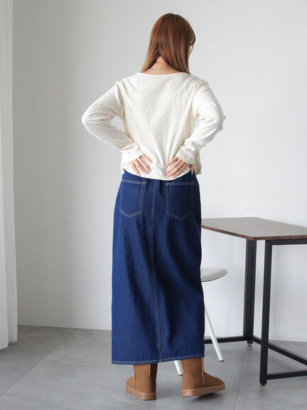 小花柄カットカーディガン(オフホワイト/グレー/キナリ)|ehka sopo(エヘカソポ)通販