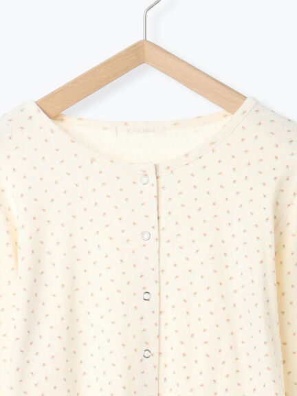 小花柄カットカーディガン(オフホワイト/グレー/キナリ)|ehka sopo(エヘカソポ)通販