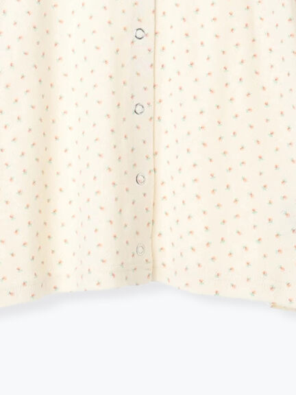 小花柄カットカーディガン(オフホワイト/グレー/キナリ)|ehka sopo(エヘカソポ)通販