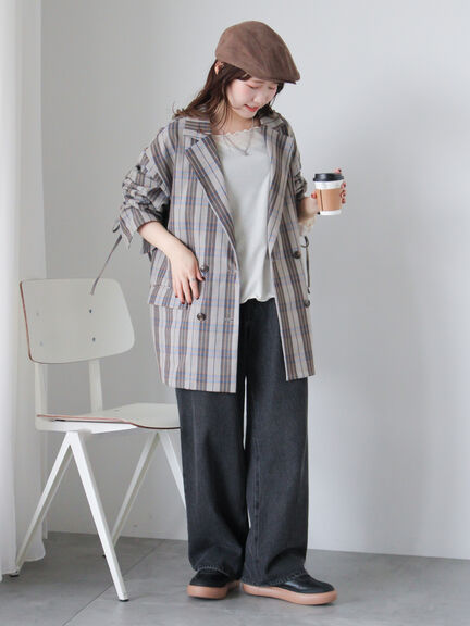 ◎シアーメローカットソー(オフホワイト/ブラック/ベージュ)|ehka sopo(エヘカソポ)通販