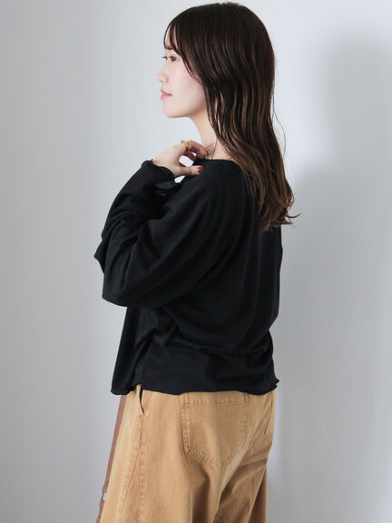 ◎シアーメローカットソー(オフホワイト/ブラック/ベージュ)|ehka sopo(エヘカソポ)通販