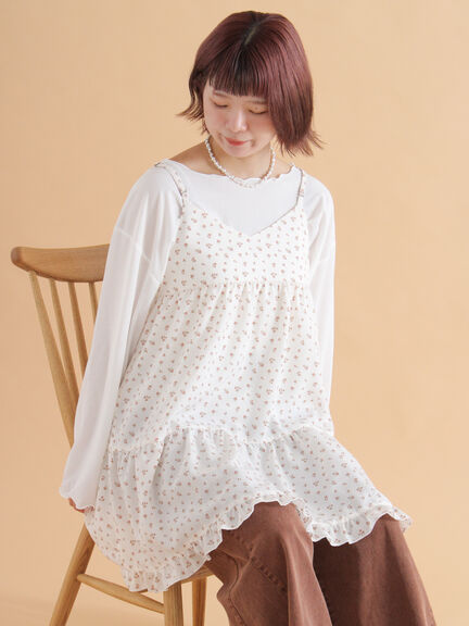 ◎シアーメローカットソー(オフホワイト/ブラック/ベージュ)|ehka sopo(エヘカソポ)通販