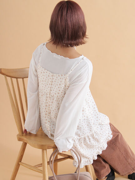 ◎シアーメローカットソー(オフホワイト/ブラック/ベージュ)|ehka sopo(エヘカソポ)通販