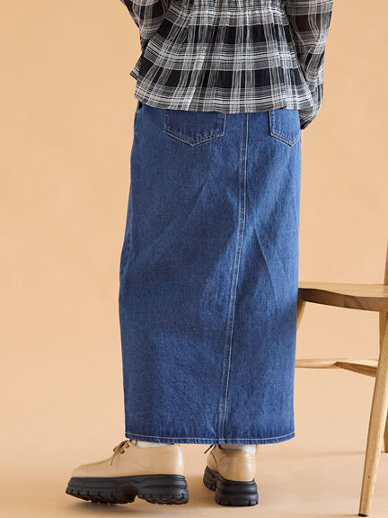 ◎デニムスカート(サックスブルー/ブルー/ネイビー)|ehka sopo(エヘカソポ)通販