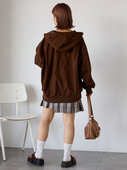 フードブルゾン(ブラック/ブラウン/キナリ)|ehka sopo(エヘカソポ)通販