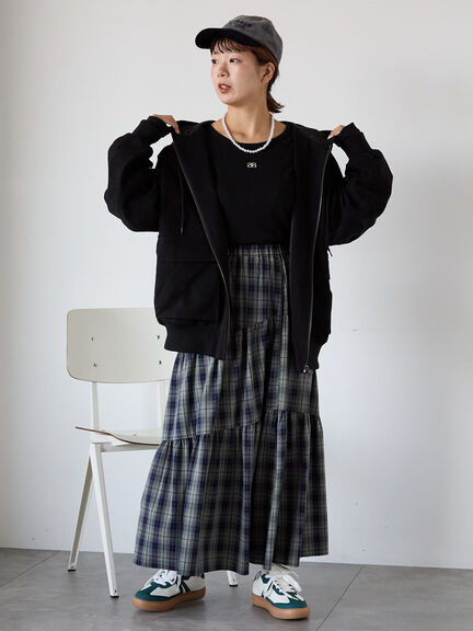 フードブルゾン(ブラック/ブラウン/キナリ)|ehka sopo(エヘカソポ)通販