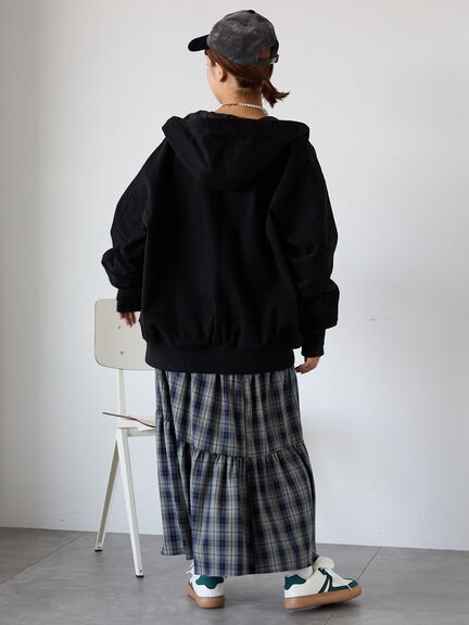 フードブルゾン(ブラック/ブラウン/キナリ)|ehka sopo(エヘカソポ)通販