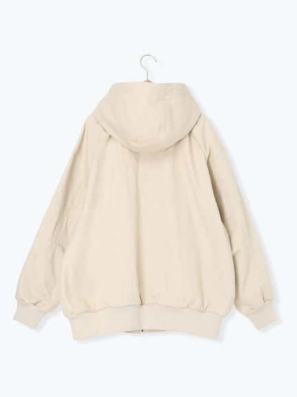 フードブルゾン(ブラック/ブラウン/キナリ)|ehka sopo(エヘカソポ)通販