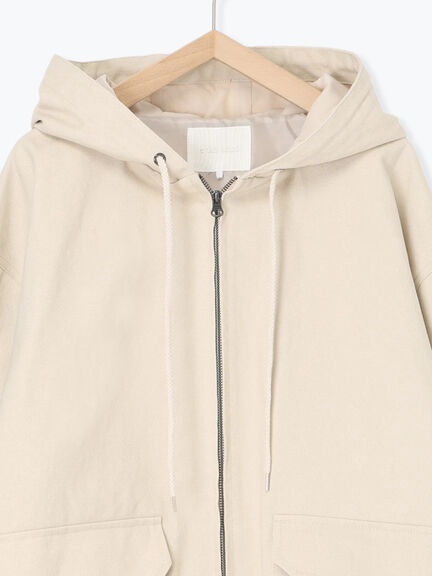 フードブルゾン(ブラック/ブラウン/キナリ)|ehka sopo(エヘカソポ)通販