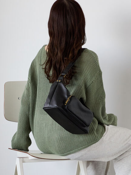 ◎透かし編みニット(モカ/グリーン/キナリ)|ehka sopo(エヘカソポ)通販