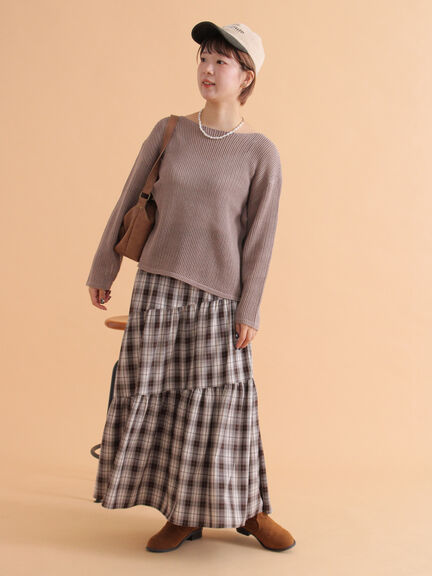 ◎透かし編みニット(モカ/グリーン/キナリ)|ehka sopo(エヘカソポ)通販