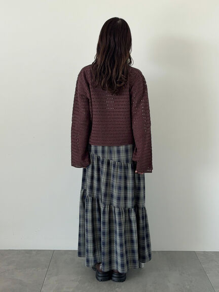 ◎襟付きカーディガン(ブラック/ブラウン/キナリ)|ehka sopo(エヘカソポ)通販