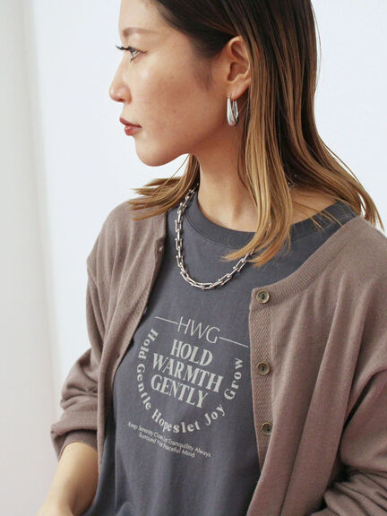 アソートプリントロンT(オフホワイト/チャコールグレー/ベージュ/ダークオレンジ/ブルー)|Samansa Mos2 blue(サマンサモスモス ブルー)通販