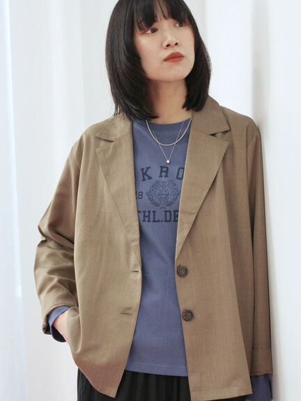 アソートプリントロンT(オフホワイト/チャコールグレー/ベージュ/ダークオレンジ/ブルー)|Samansa Mos2 blue(サマンサモスモス ブルー)通販