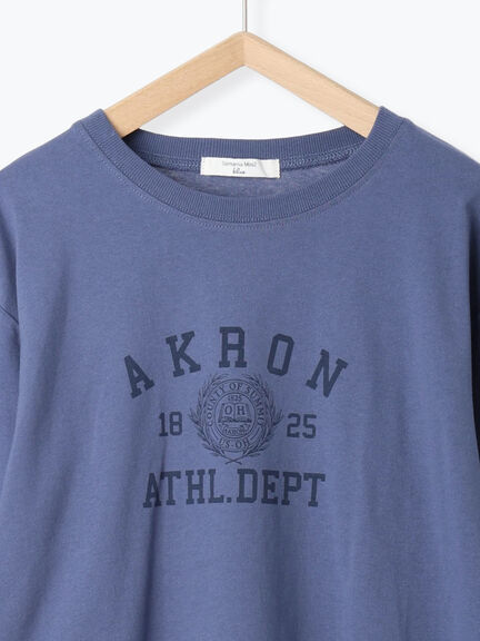 アソートプリントロンT(オフホワイト/チャコールグレー/ベージュ/ダークオレンジ/ブルー)|Samansa Mos2 blue(サマンサモスモス ブルー)通販