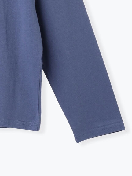 アソートプリントロンT(オフホワイト/チャコールグレー/ベージュ/ダークオレンジ/ブルー)|Samansa Mos2 blue(サマンサモスモス ブルー)通販