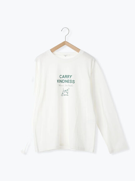 アソートプリントロンT(オフホワイト/チャコールグレー/ベージュ/ダークオレンジ/ブルー)|Samansa Mos2 blue(サマンサモスモス ブルー)通販