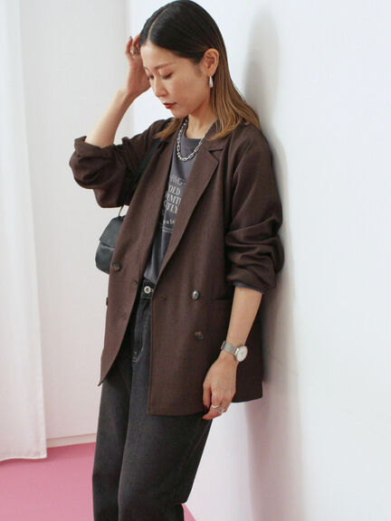 アソートプリントロンT(オフホワイト/チャコールグレー/ベージュ/ダークオレンジ/ブルー)|Samansa Mos2 blue(サマンサモスモス ブルー)通販