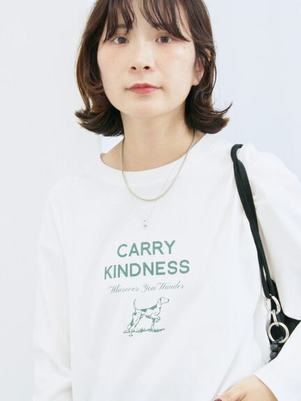 アソートプリントロンT(オフホワイト/チャコールグレー/ベージュ/ダークオレンジ/ブルー)|Samansa Mos2 blue(サマンサモスモス ブルー)通販