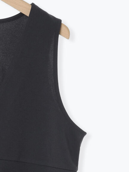 ペプラムベスト(セットアップ可)(グレー/チャコールグレー/ブラウン/カーキ)|Samansa Mos2 blue(サマンサモスモス ブルー)通販