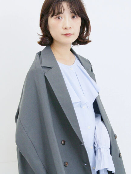 アソートダブルジャケット(チャコールグレー/ベージュ/ブラウン/カーキ)|Samansa Mos2 blue(サマンサモスモス ブルー)通販