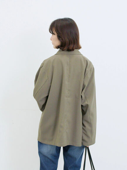 アソートダブルジャケット(チャコールグレー/ベージュ/ブラウン/カーキ)|Samansa Mos2 blue(サマンサモスモス ブルー)通販