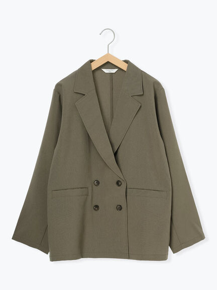 アソートダブルジャケット(チャコールグレー/ベージュ/ブラウン/カーキ)|Samansa Mos2 blue(サマンサモスモス ブルー)通販