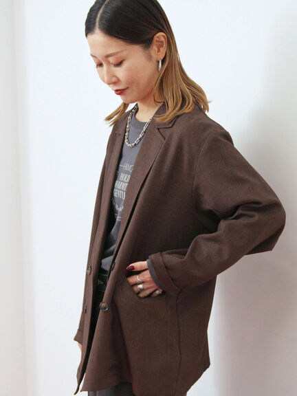 アソートダブルジャケット(チャコールグレー/ベージュ/ブラウン/カーキ)|Samansa Mos2 blue(サマンサモスモス ブルー)通販