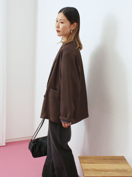 アソートダブルジャケット(チャコールグレー/ベージュ/ブラウン/カーキ)|Samansa Mos2 blue(サマンサモスモス ブルー)通販